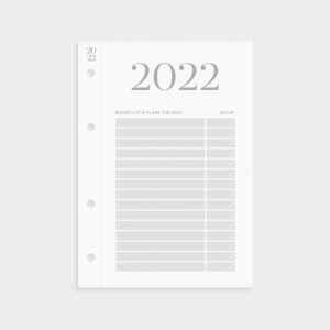 Klappkalender 2022 mit Bucketlist und Pläne