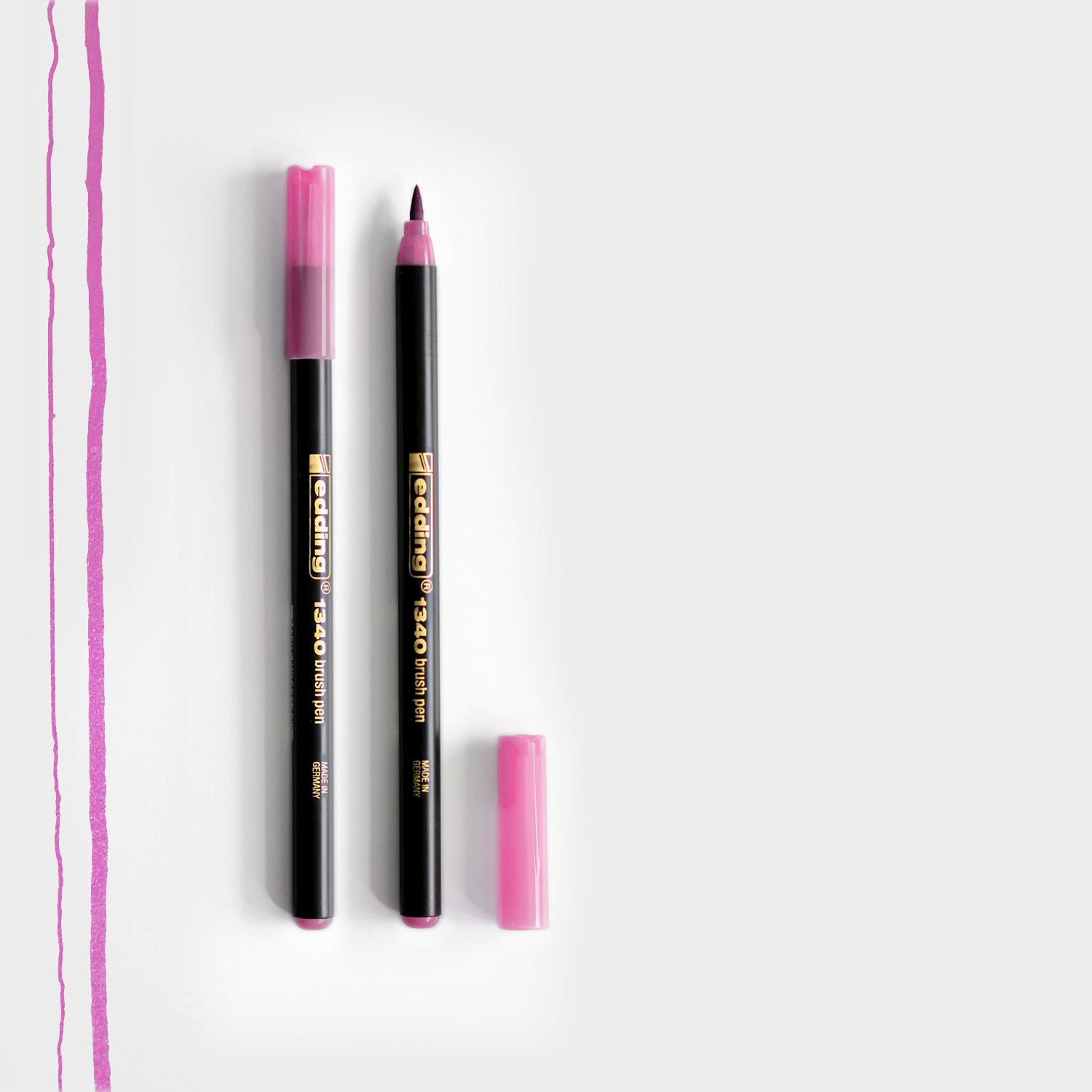 Edding Brush Pen Rosa mit Pinselspitze