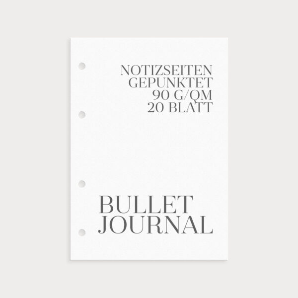 Bullet Journal Notizseiten gepunktet 90g/qm