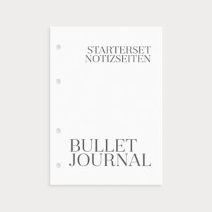 Bullet Journal Notizseiten Starterset Coverseite