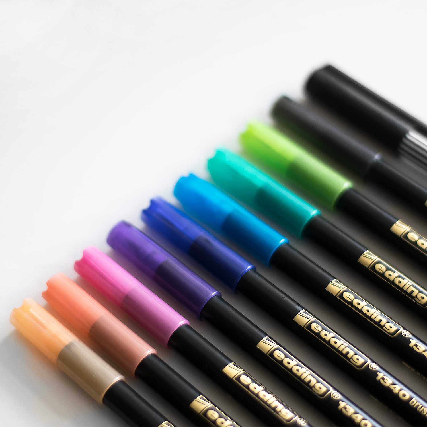 Brush Pen Set + Fineliner 10 Stück