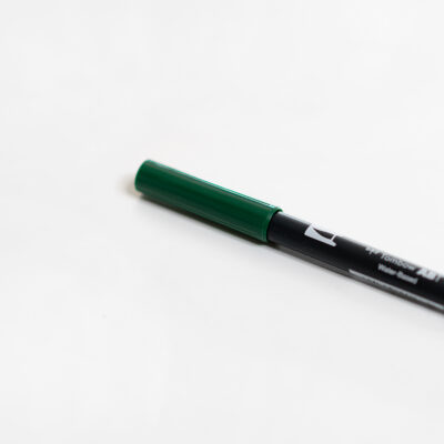 Tombow Brush Pen Hunter Green mit Kappe