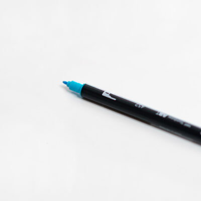 Tombow Brush Pen Process Blue Handlettering