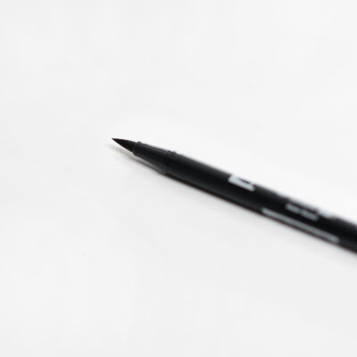 Tombow Brush Pen Black mit Pinselspitze