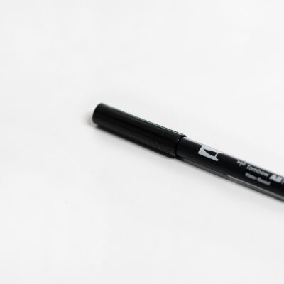 Tombow Brush Pen Black mit Doppelspitze