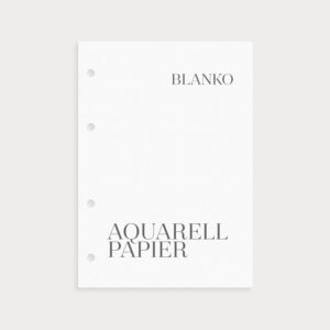 Aquarell Paper Blanko fürs Aquarellieren oder Watercolor