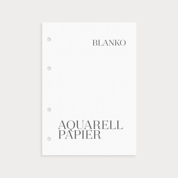 Aquarell Paper Blanko fürs Aquarellieren oder Watercolor