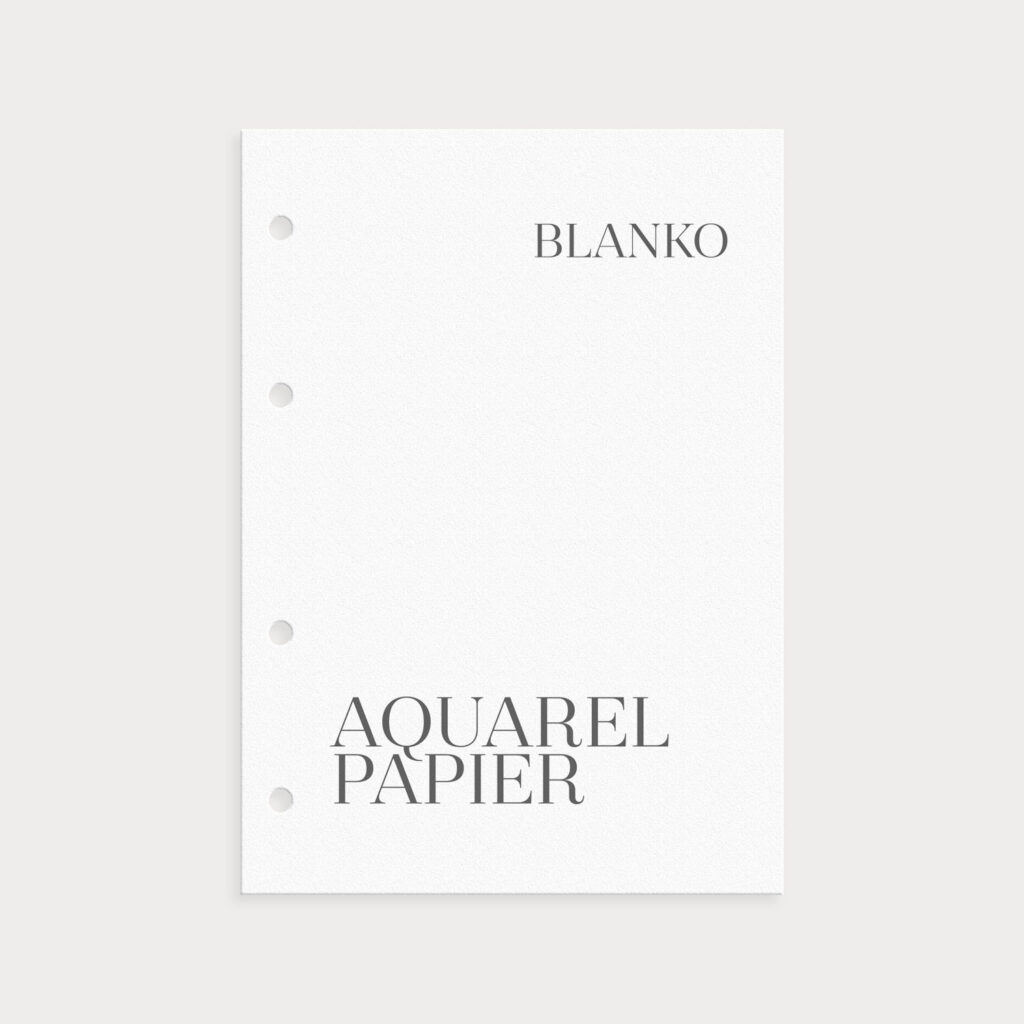 Aquarell Paper Blanko fürs Aquarellieren oder Watercolor