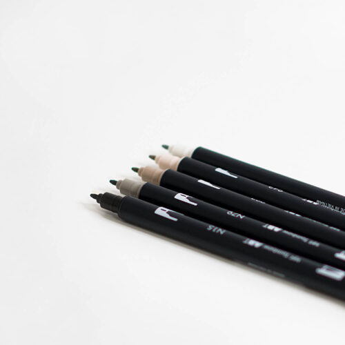 Tombow Brush Pen Set Nude mit Doppelspitze