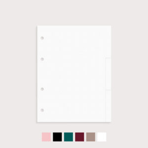 Register blanko 9er Set mit Farbvarianten