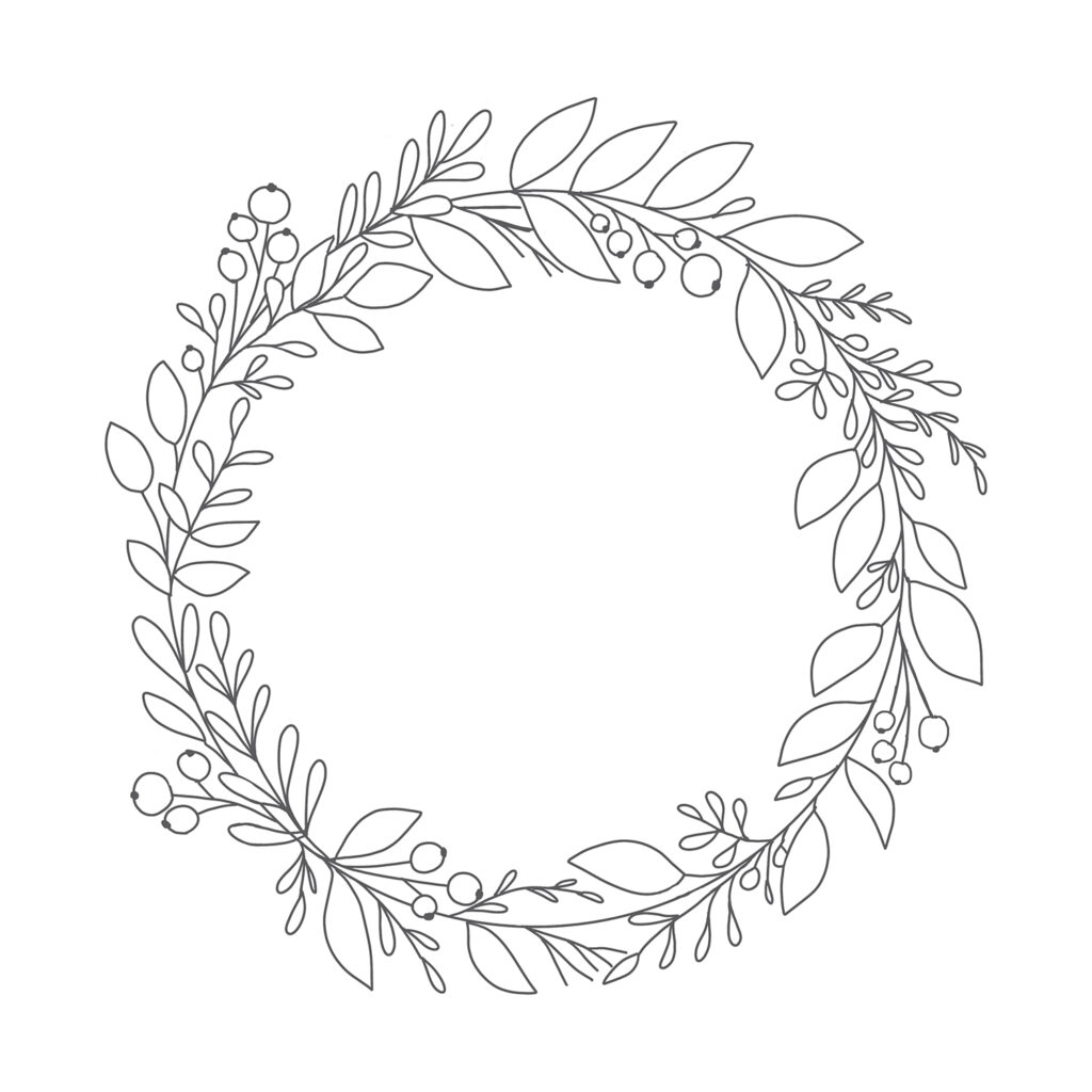 Freebie: Vorlage für frühlingshaften Kranz | nuts & golden