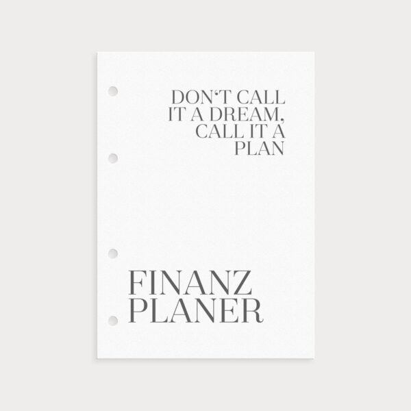 Finanzplaner im Set New Year New Goals