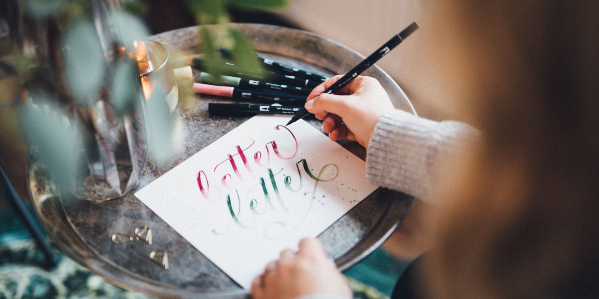 Brushlettering better letter