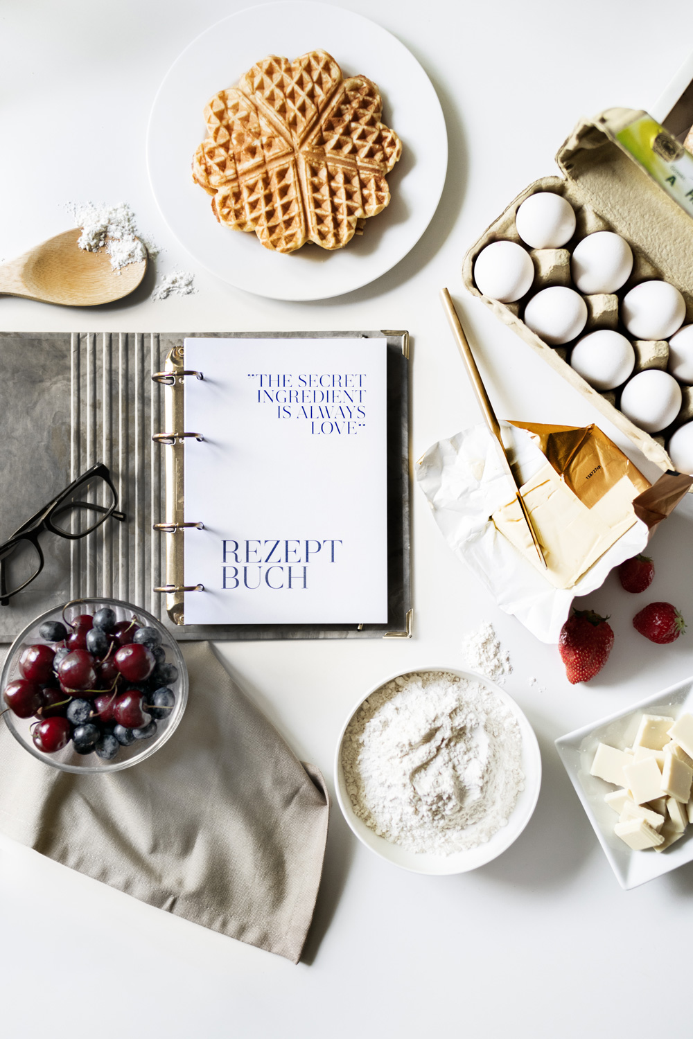 Beispiel-Rezeptbuch mit individueller Gestaltung