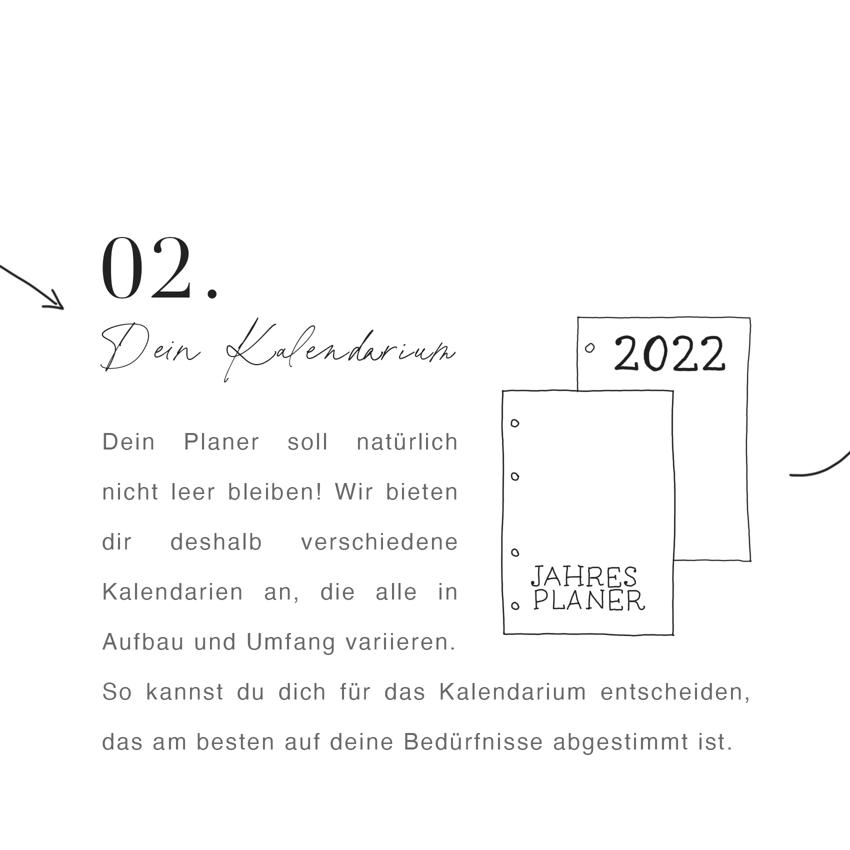 Kalendarium für den Planer