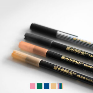 Edding Pinselstifte Set Coverbild mit Farbvarianten