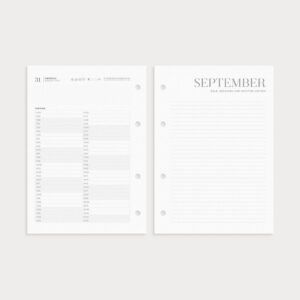 Kalenderseiten Terminplaner